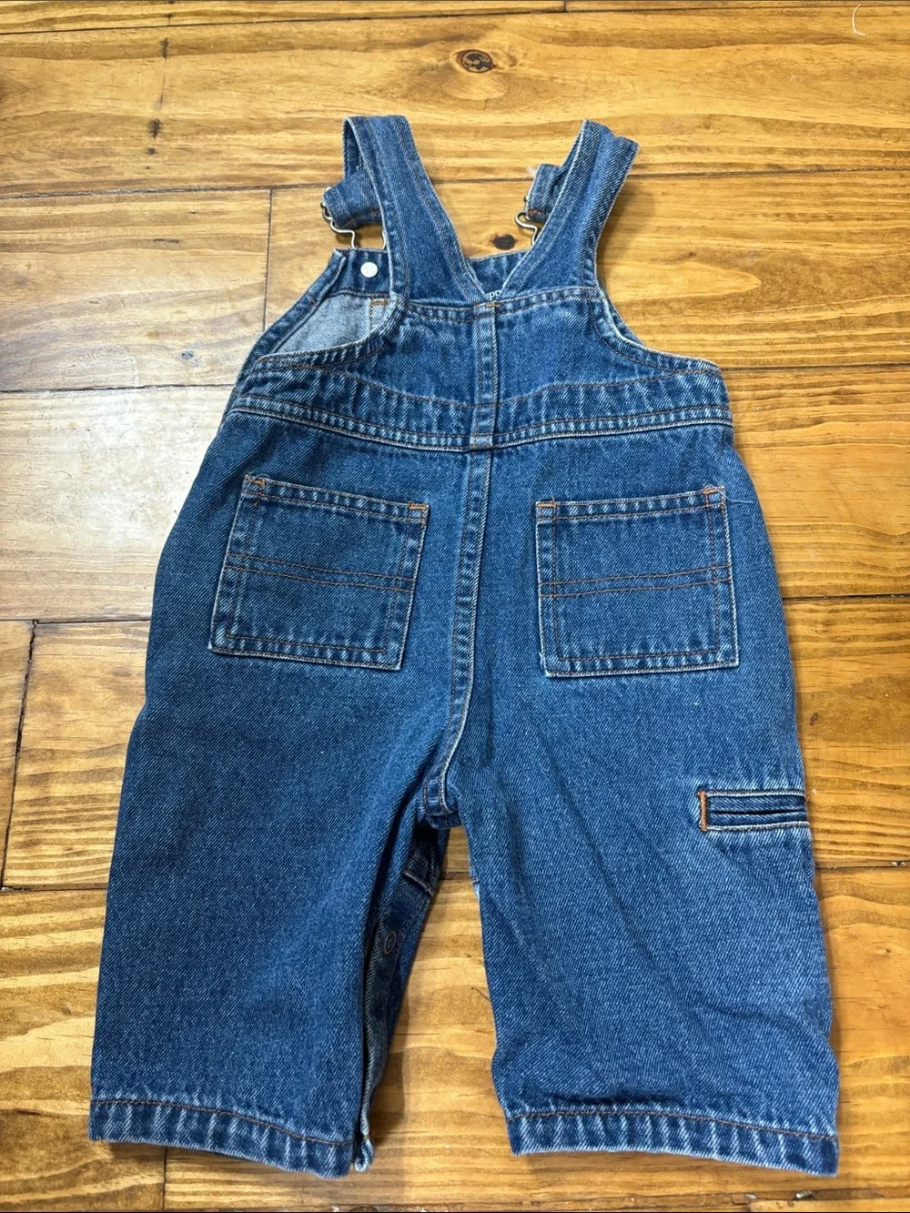 Vintage Carter’s Size 3-6 Months Denim Overalls w/Construction Vehicles